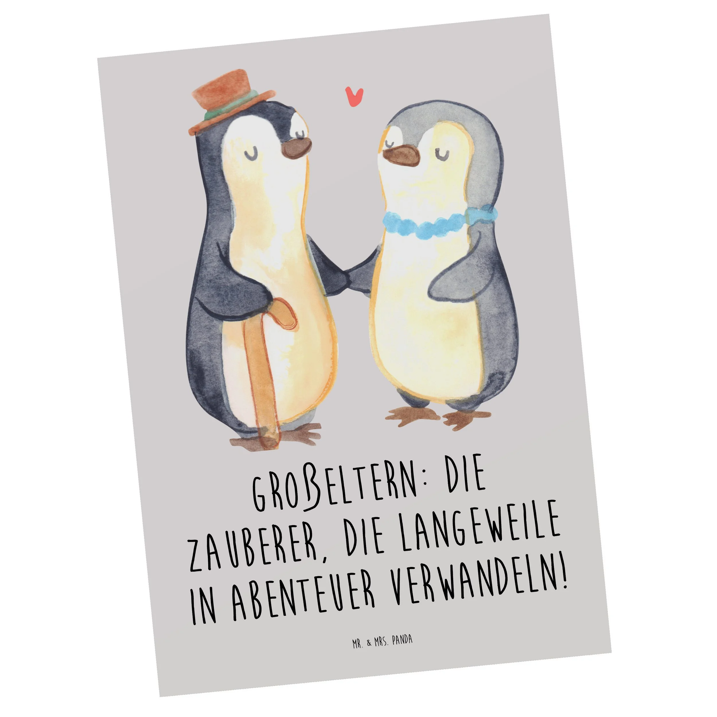 MR. & MRS. PANDA – Postkarte „Großeltern Zauberer“